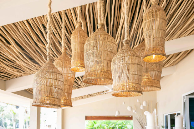 Chic restaurant with minimalistic design, using sustainable materials and a neutral color scheme by Theodora Martinou from Irregular Lines