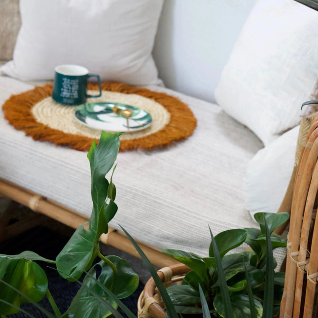 Raffia Placemate Maroon - IrregularLines