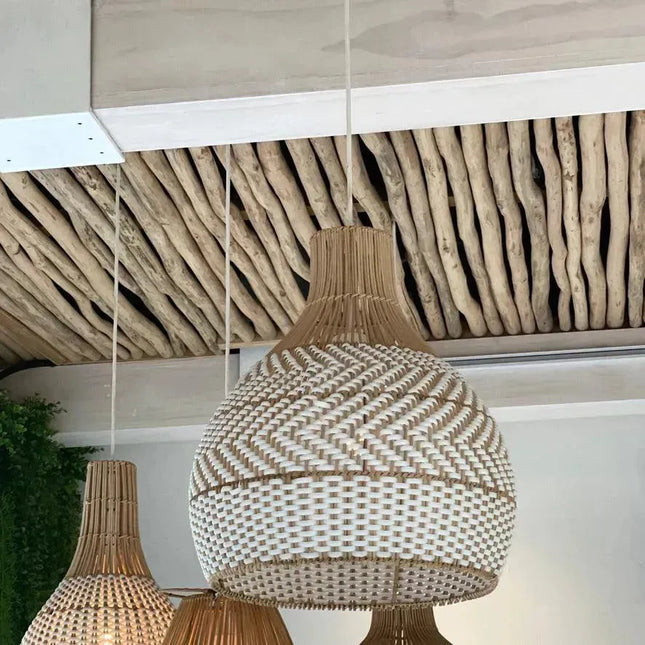 Cream Thalassa Rattan Pendant Light - IrregularLines