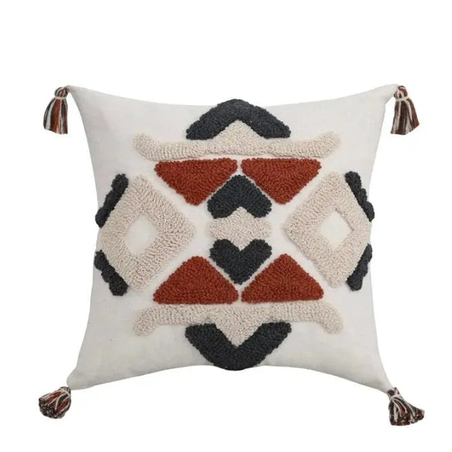 Boho Ethnic Square Cushion Cover - IrregularLines