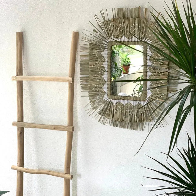 Gyzi Mirror Natural with White - IrregularLines