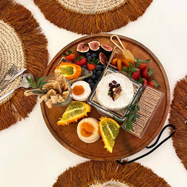 Round Wooden Board - IrregularLines