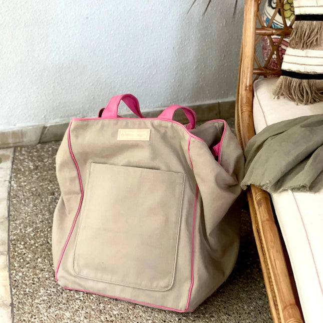 Canvas Pool Bag - IrregularLines
