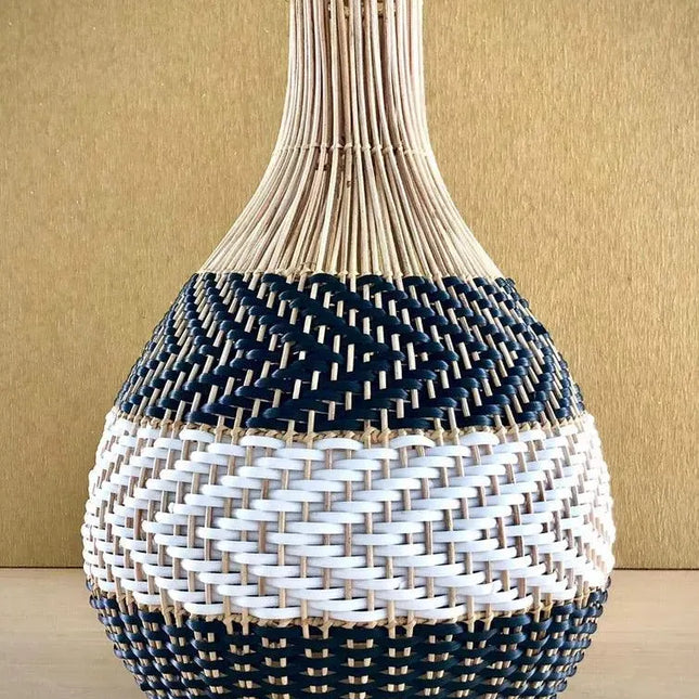 Black Ryaki Rattan Pendant Light - IrregularLines