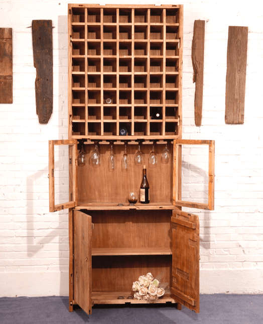Rustic Wine Cabinet Glemm - IrregularLines