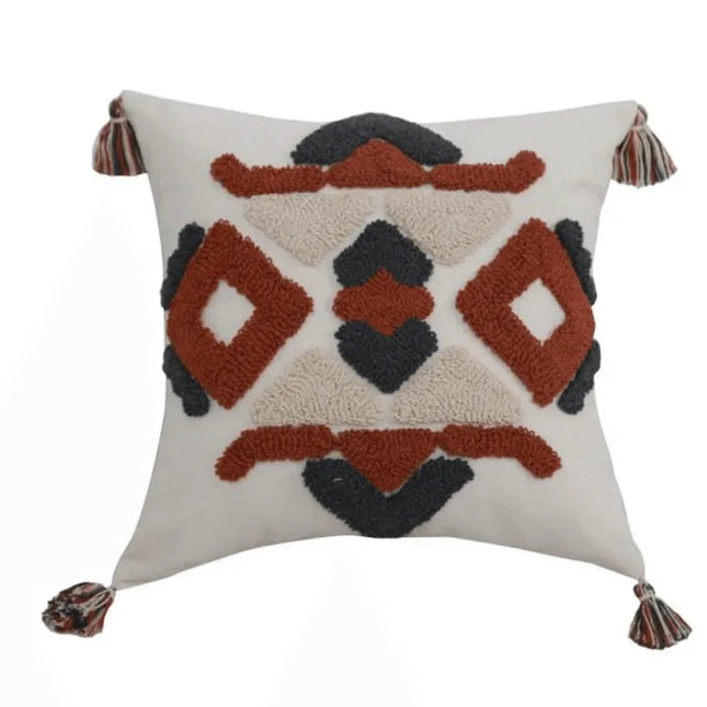 Boho Ethnic Square Cushion Cover - IrregularLines