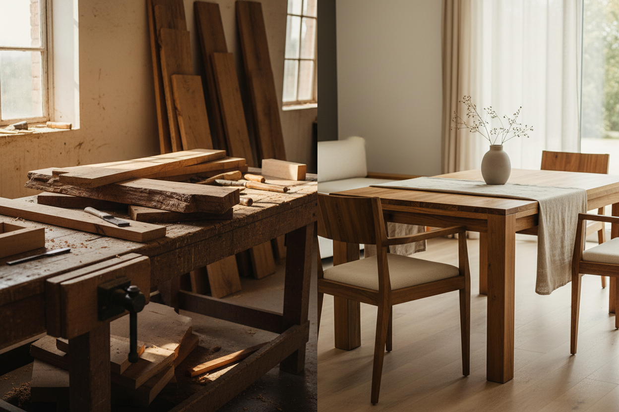 The Journey of Reclaimed Wood: From Waste to Luxury Furniture