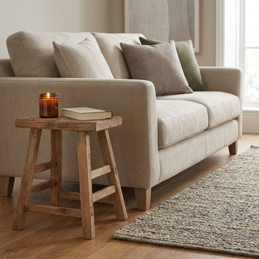 A stool can provide extra seating, act as a bedside table or display a favourite object