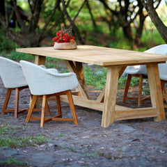 Teak Wood Tables and Desks by Irregular Lines