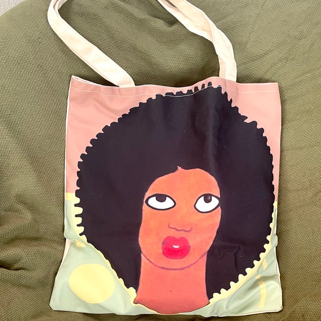 African Ladies Canvas Shopping bag