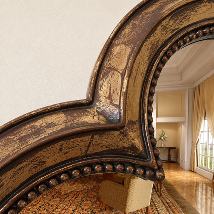 Antique Gold Finish Wall Mirror