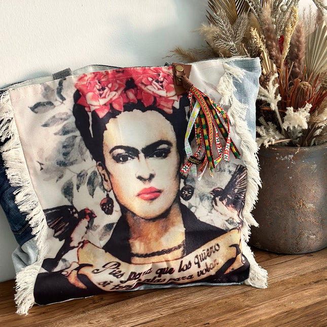 canvas tote bag for women
frida kahlo inspired tote
reusable shopping tote
eco friendly tote bag
printed tote bag
artistic tote bag
frida kahlo bag
frida kahlo tote bag