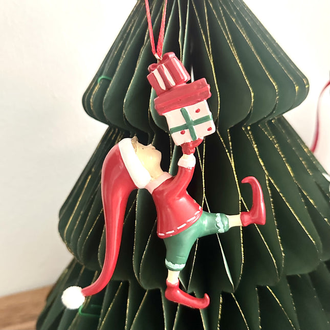 Resing Elfs Christmas Tree Decor