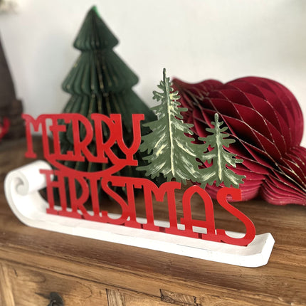 MERRY CHRISTMAS METAL DECOR