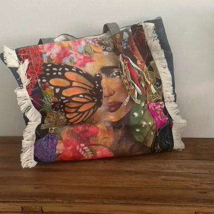 trendy printed canvas tote
stylish art print tote bag
modern canvas tote bag women
frida kahlo designer tote bag
frida kahlo canvas tote bag
frida kahlo abstract art tote
eco friendly canvas handbag
daily use tote bag women
buy frida kahlo tote bag FK39
artistic shoulder tote bag