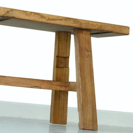 Rustic Elm Wood Bench Aditi - IrregularLines