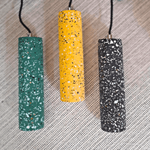Load image into Gallery viewer, Terrazzo Cement Pendant Lamp Green - IrregularLines
