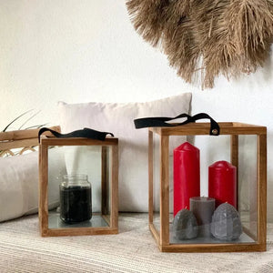Solomon Teak Lantern - IrregularLines