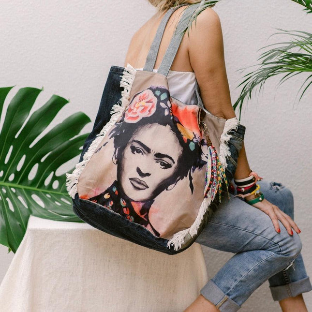 Frida Kahlo Tote Bag FK26 - IrregularLines