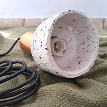 Load image into Gallery viewer, Terrazzo Cement And Metal Pendant Lamp Grey - IrregularLines
