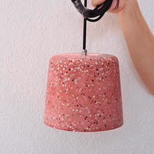Load image into Gallery viewer, Cement Pendant Lamp Red - IrregularLines
