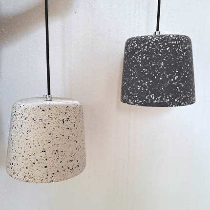 Cement Pendant Lamp Black - IrregularLines