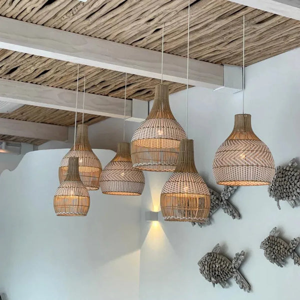 Effie Rattan Pendant Lamp L - IrregularLines
