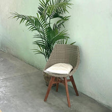 Load image into Gallery viewer, Santorini Dining Chair with Teak legs and Cushion - IrregularLines
