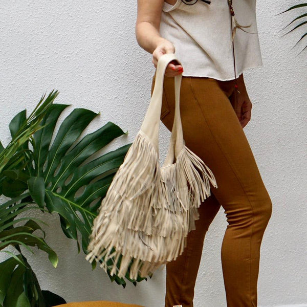 Cowgirl Round Bag with tassels - IrregularLines