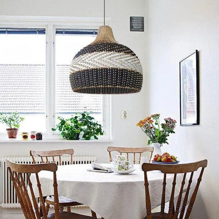 black rattan lampshade
thalassa rattan light shade
woven lampshade black
boho rattan lighting
mediterranean style lampshade
natural rattan light shade
ceiling lampshade decor
pendant light rattan shade
lampshade singapore
lighting singapore