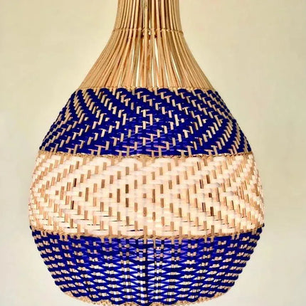 blue rattan lampshade
ryaki pendant lampshade
woven rattan light shade
boho blue lighting decor
coastal style lampshade
handmade rattan shade
lighting decor singapore
modern pendant lampshade
decorative ceiling shade
lampshade singapore
