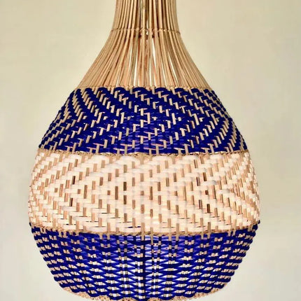 blue rattan lampshade
ryaki pendant lampshade
woven rattan light shade
boho blue lighting decor
coastal style lampshade
handmade rattan shade
lighting decor singapore
modern pendant lampshade
decorative ceiling shade
lampshade singapore