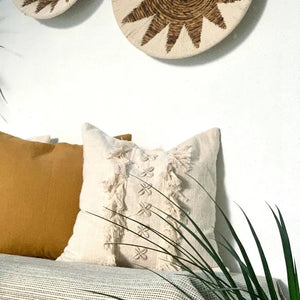 Creamy Cushion Cover - IrregularLines