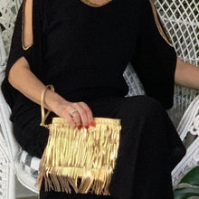Load image into Gallery viewer, Gold Cross Purse / Clutch - IrregularLines
