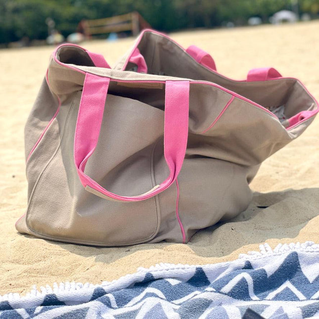 Canvas Pool / Beach Bag - IrregularLines