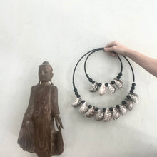 Load image into Gallery viewer, Black African Necklace with Shells - IrregularLines
