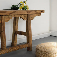 Load image into Gallery viewer, Reclaimed Elm Long Bench Amari - IrregularLines
