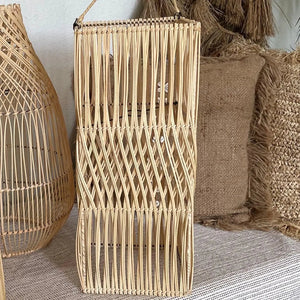 Square Rattan Pendant Lamp - IrregularLines