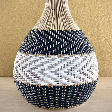 Black Ryaki Rattan Pendant Light - IrregularLines