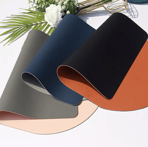 Double sided Leather Placemats - IrregularLines