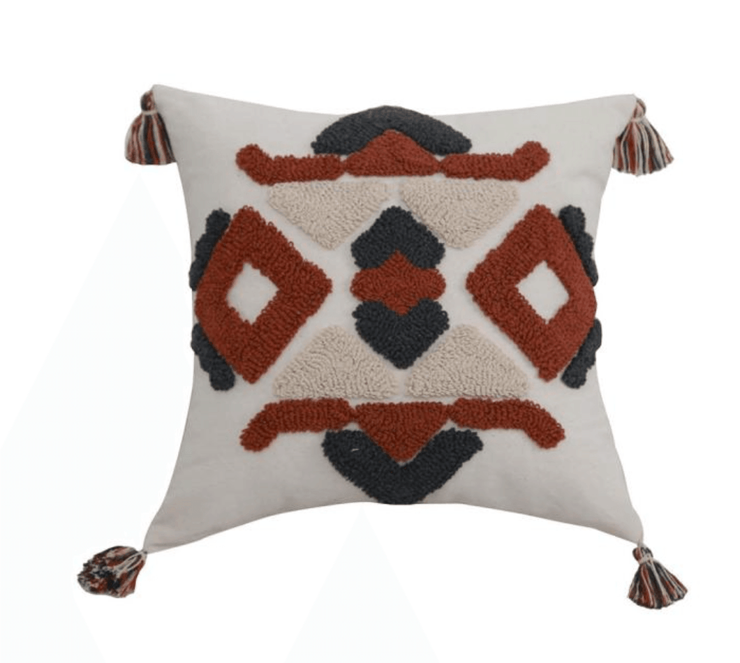 Boho Ethnic Square Cushion Cover - IrregularLines