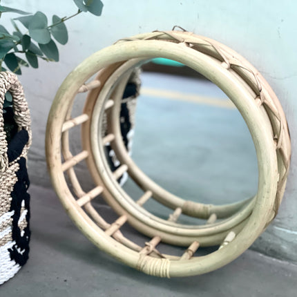 rattan round mirror
ghaluh rattan mirror
woven rattan wall mirror
boho round mirror
natural rattan mirror decor
mediterranean style mirror
decorative wall mirror
handmade rattan mirror
mirror singapore
home decor singapore