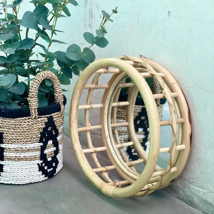rattan round mirror
ghaluh rattan mirror
woven rattan wall mirror
boho round mirror
natural rattan mirror decor
mediterranean style mirror
decorative wall mirror
handmade rattan mirror
mirror singapore
home decor singapore